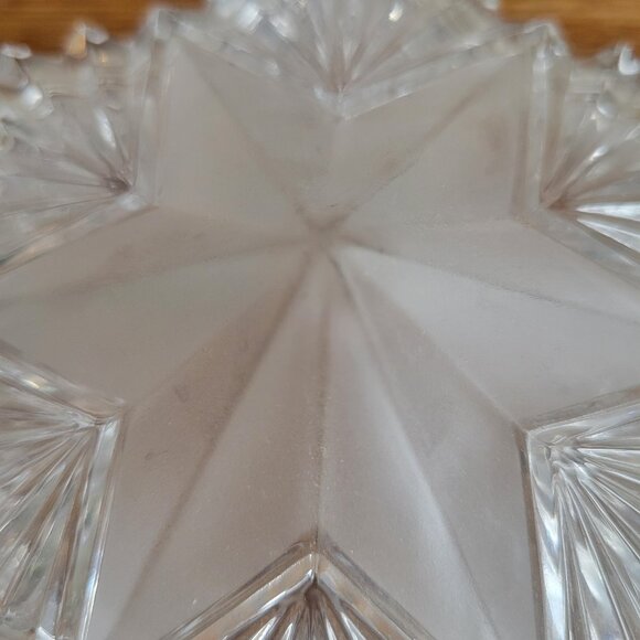 Mikasa Japan Diamond Fire Pattern Crystal Lidded Dish - Picture 6 of 6